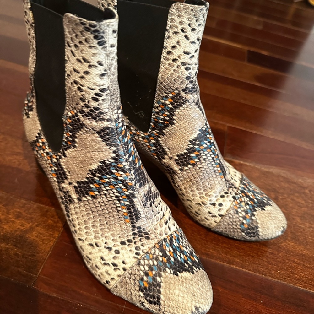 Isabel Marant snakeskin booties size 39